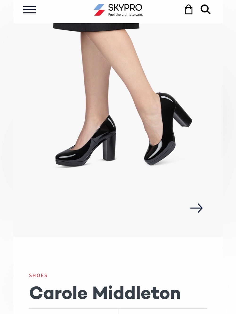 NWOT Women's Black Patent Block Heel Pumps